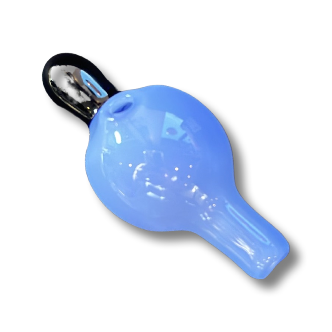 Colored Bubble Cap HERBALGLASS Blue