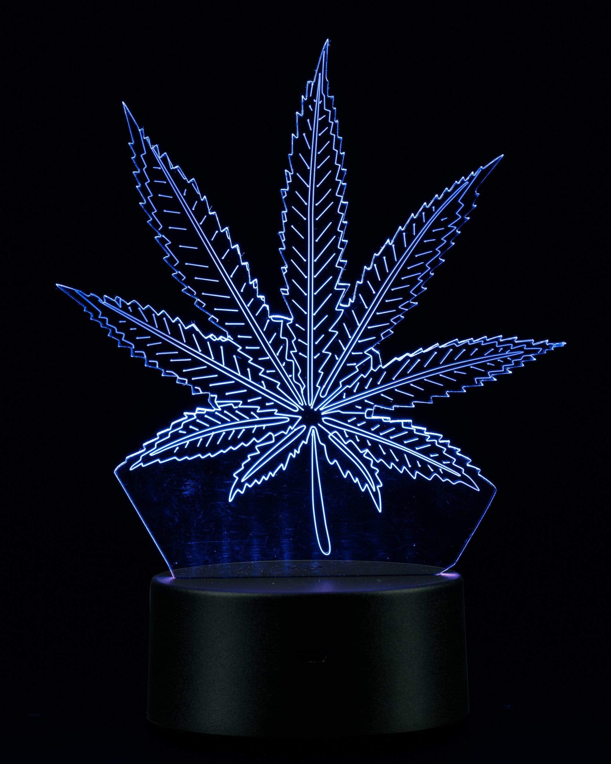 3D Cannabis Leaf Lamp (ONLINE ONLY)