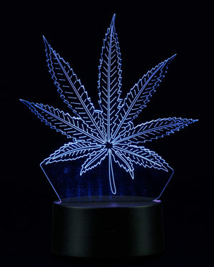 3D Cannabis Leaf Lamp (ONLINE ONLY)