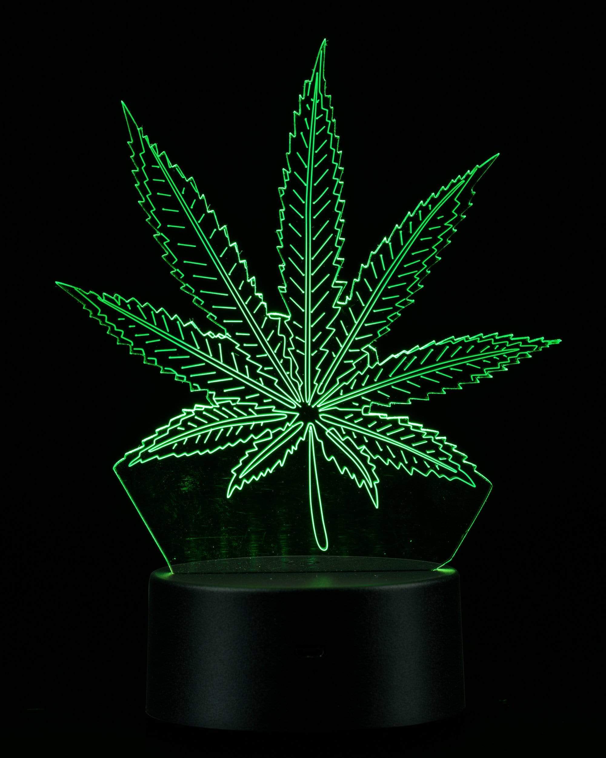 3D Cannabis Leaf Lamp (ONLINE ONLY)