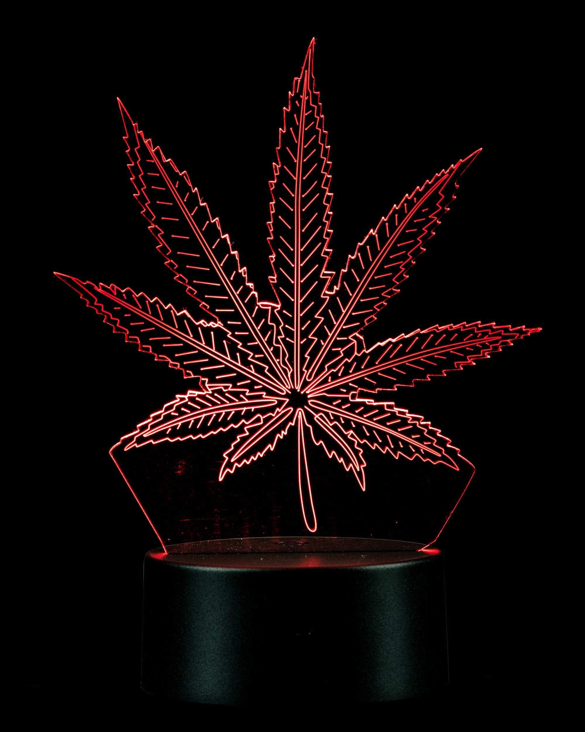 3D Cannabis Leaf Lamp (ONLINE ONLY)