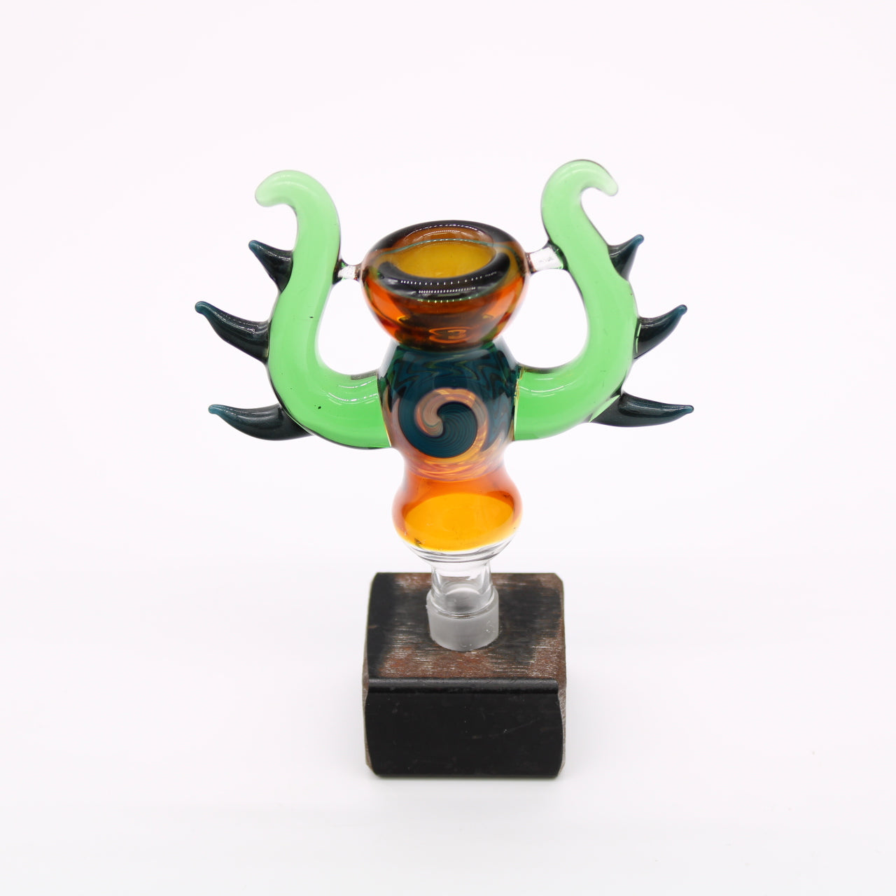 Heady Worked With Spikes 14MM Slide - 3