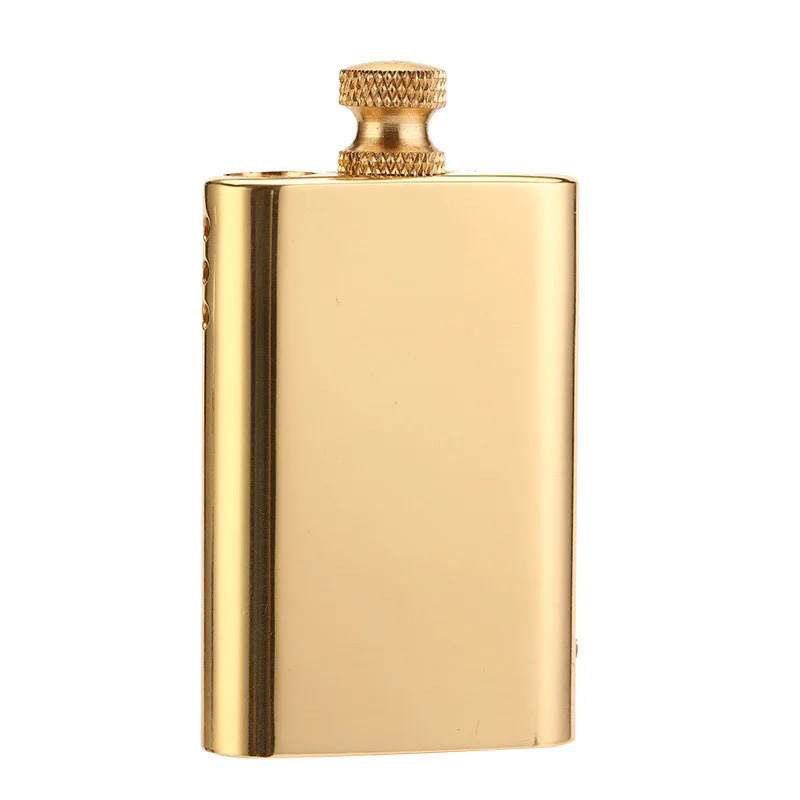 Engravable Vintage Pull Strike Lighter - Golden Flower