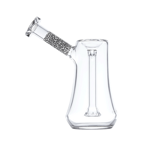 K. Haring Glass Bubbler - Black and White