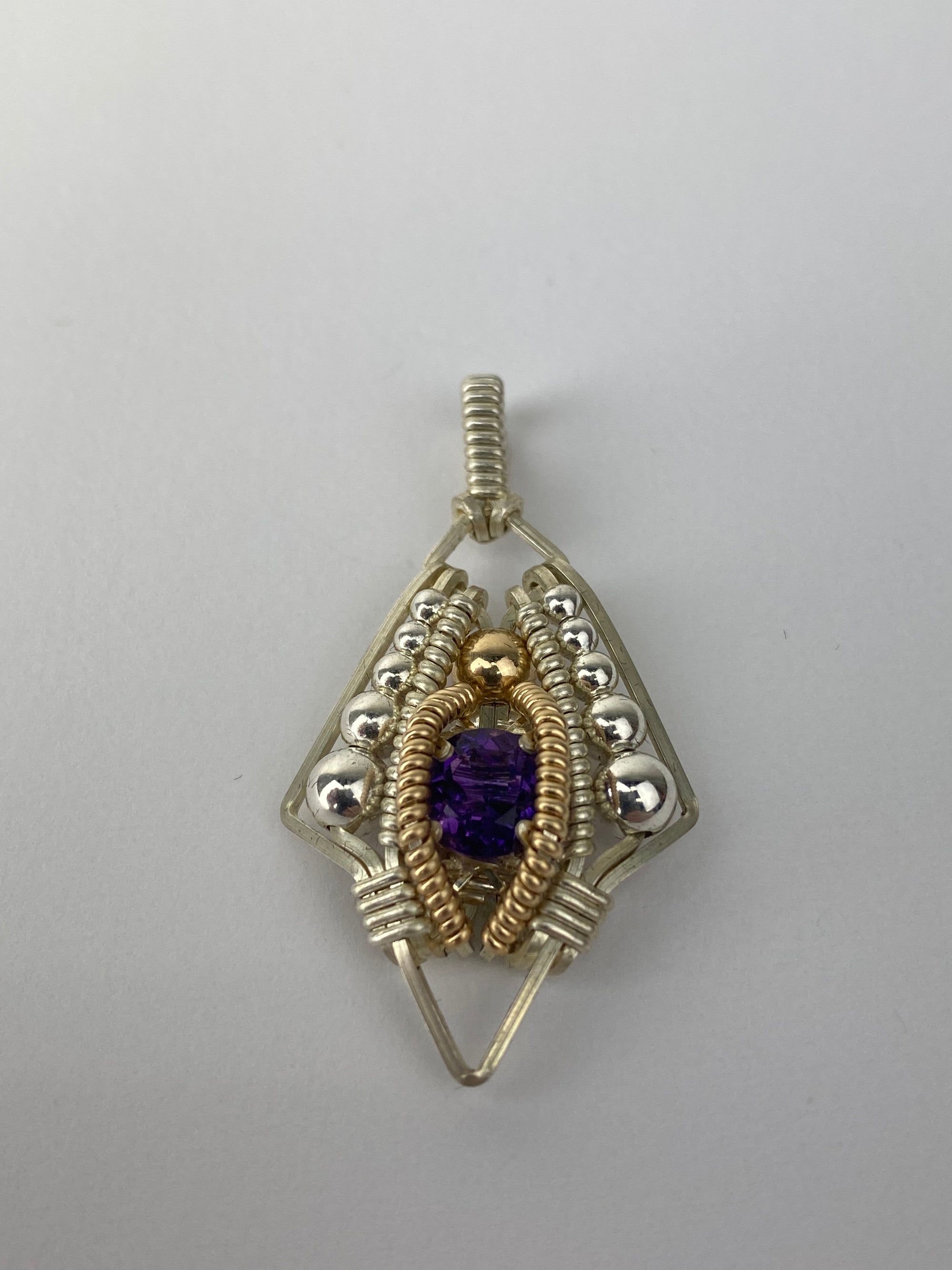 Jason Burruss Mini Single Gem Pendant Amethyst 4