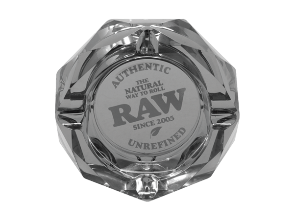 RAW Round Glass Ashtray - Rainbow