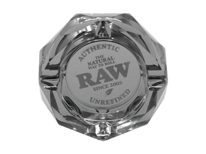 RAW Round Glass Ashtray - Darkside