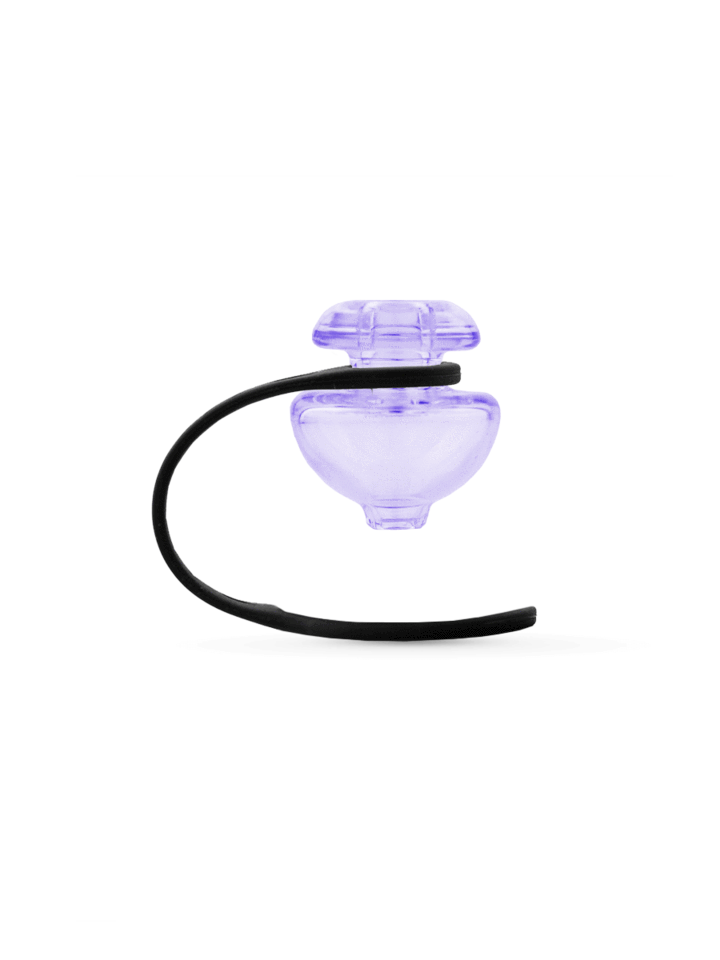 Puffco Peak Ball Cap & Tether - Ultraviolet CFL (Purple/Grey)