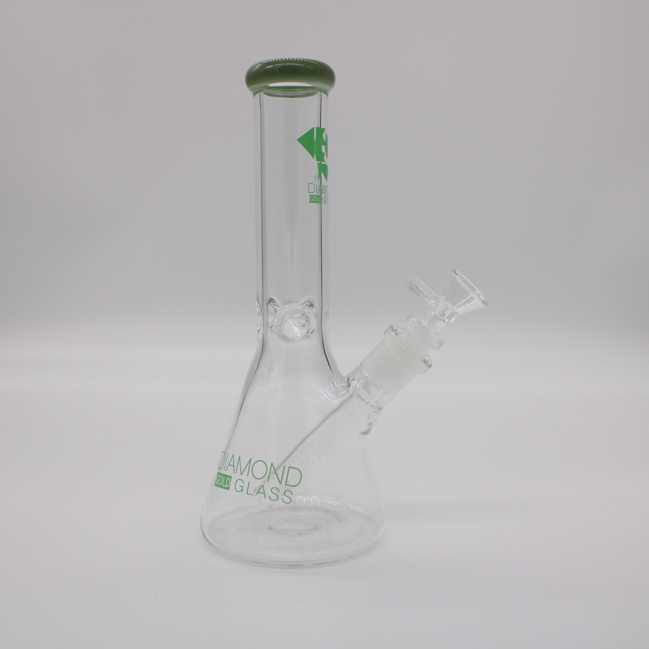 Diamond 10" Beaker 5MM - Milk Green
