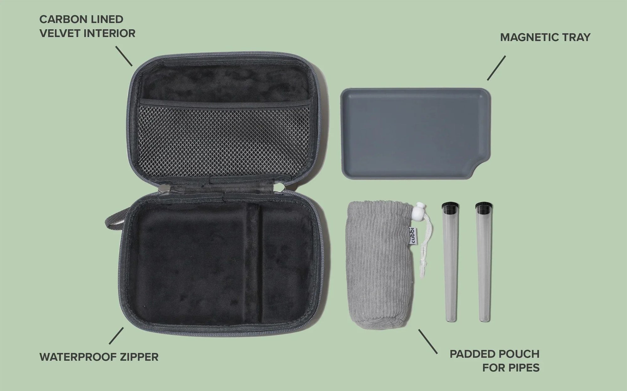 Cubbi Go Stash Bag (ONLINE ONLY) - Gray