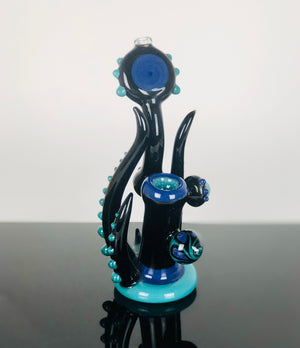 Ukiah Black Purple Push Bubbler (Ursula)